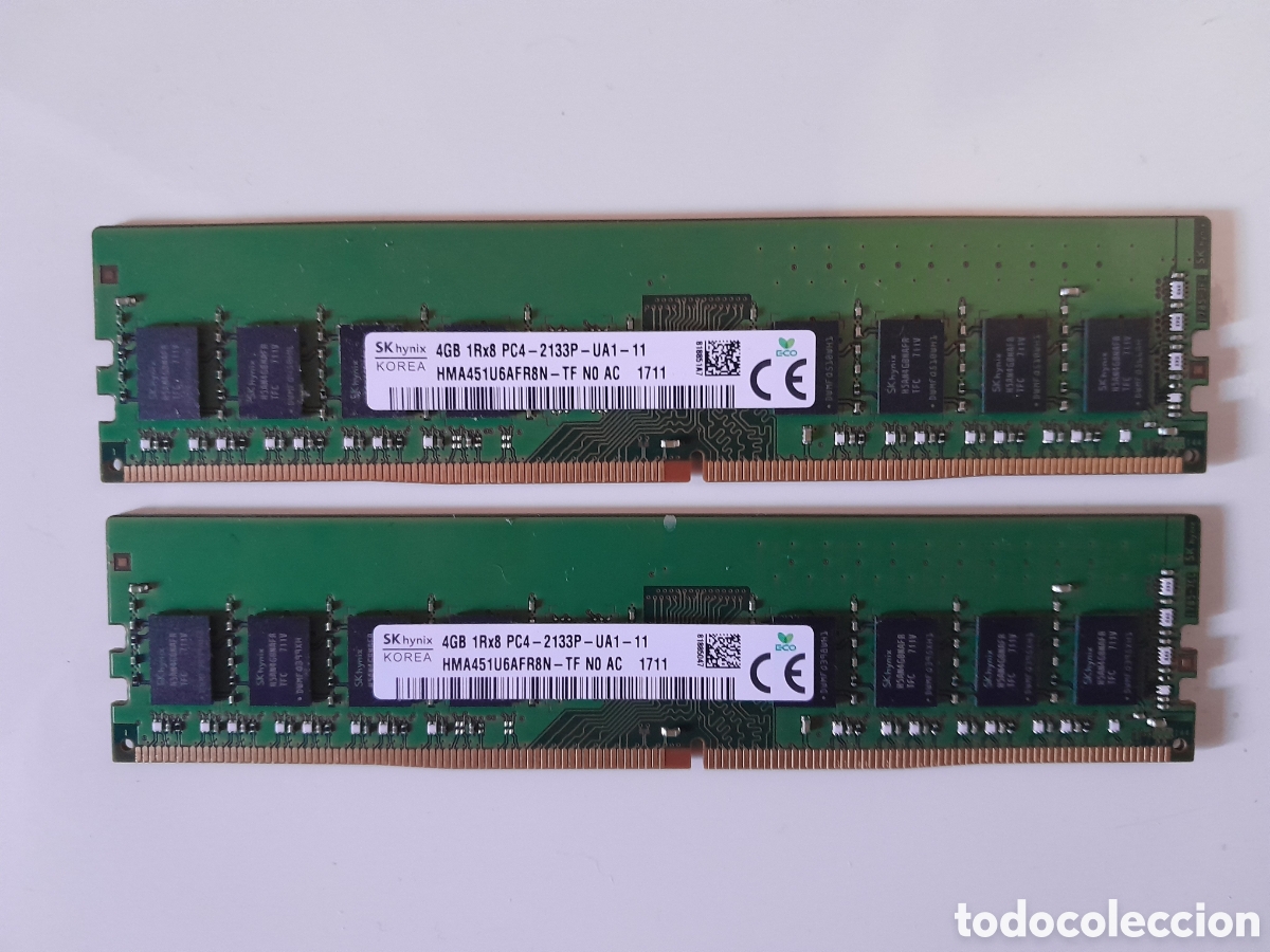 Segunda mano: 2 M&oacute;dulos Memoria RAM 4GB SK hynix PC4.