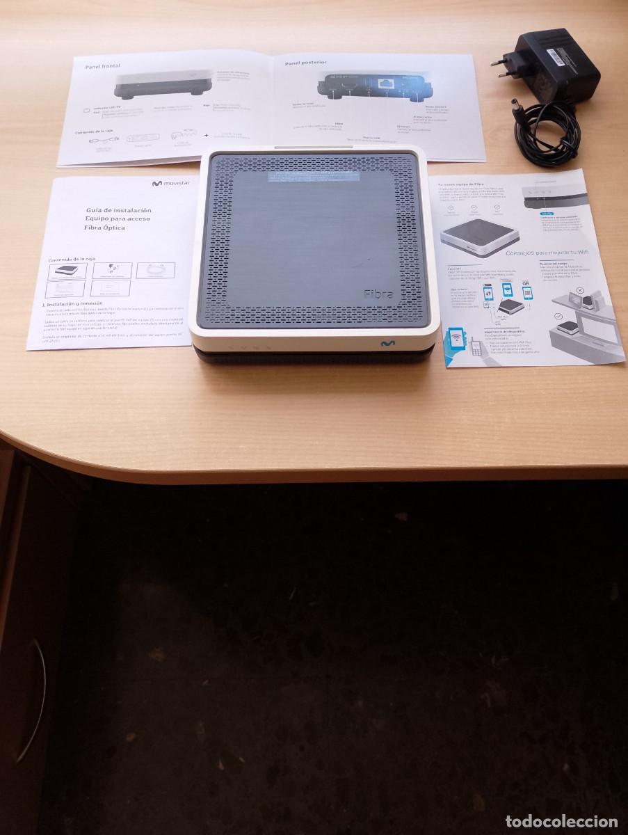 Segunda mano: Router Movistar Smart WiFi HGU Fibra &Oacute;ptica - Con Manuales y Alimentador