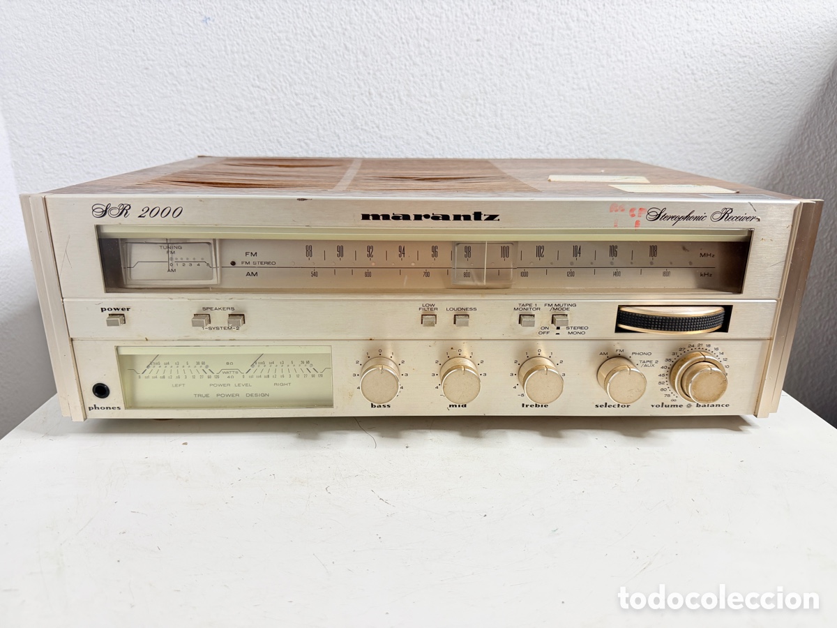 Segunda mano: Marantz SR 2000 Stereophonic Receiver Hifi Vintage Solo Piezas No Funciona