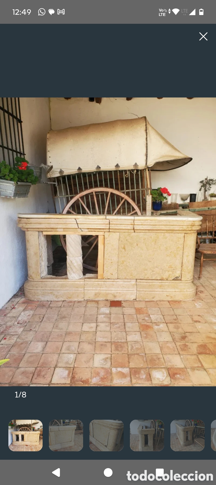 Segunda mano: Mueble de piedra a&ntilde;os 30 ideal jardines