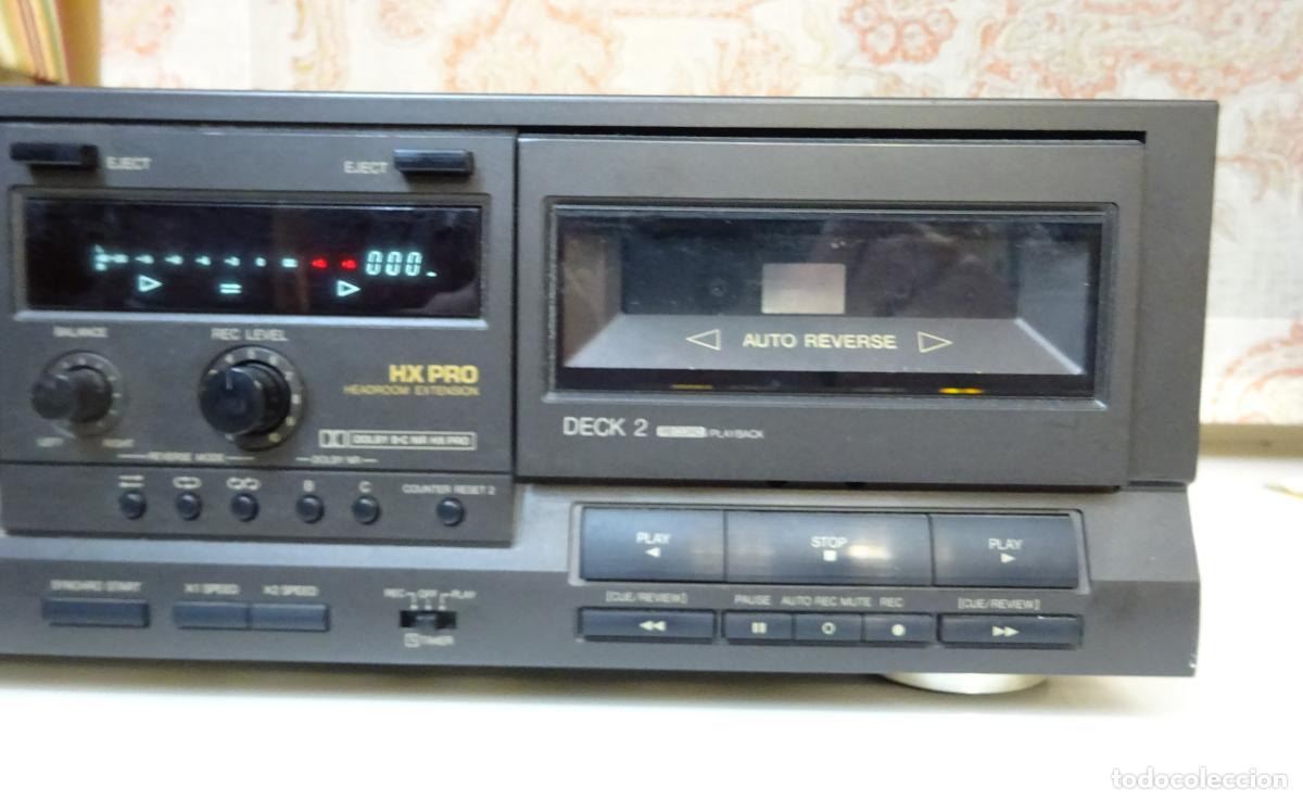 Segunda mano: TECHNICS PLETINA STEREO DOUBLE CASSETTE DECK RS-TR313. FUNCIONANDO - Foto 2
