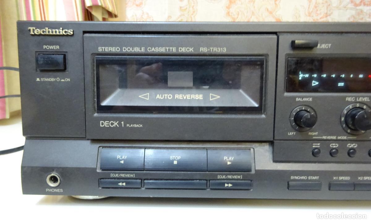 Segunda mano: TECHNICS PLETINA STEREO DOUBLE CASSETTE DECK RS-TR313. FUNCIONANDO - Foto 3