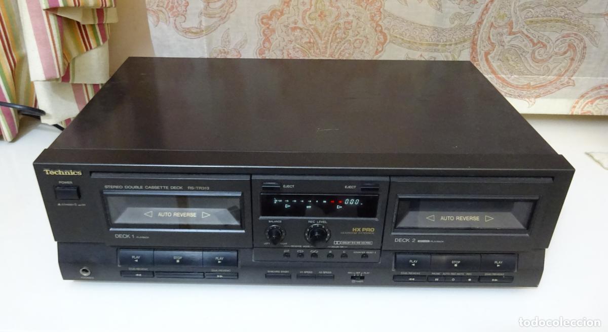 Segunda mano: TECHNICS PLETINA STEREO DOUBLE CASSETTE DECK RS-TR313. FUNCIONANDO - Foto 4