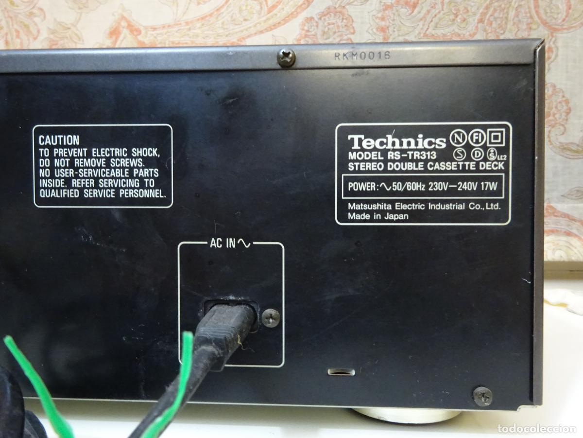 Segunda mano: TECHNICS PLETINA STEREO DOUBLE CASSETTE DECK RS-TR313. FUNCIONANDO - Foto 5