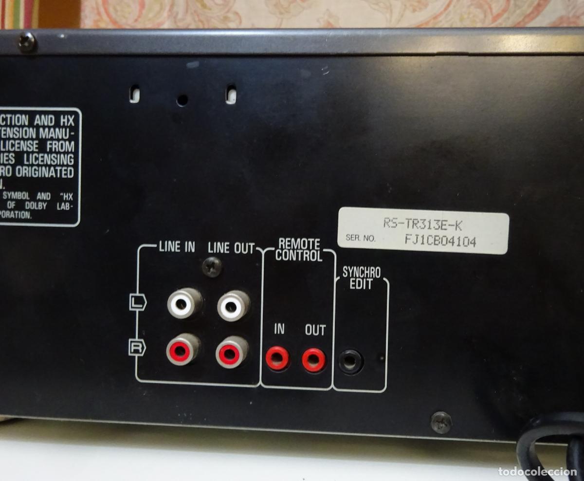 Segunda mano: TECHNICS PLETINA STEREO DOUBLE CASSETTE DECK RS-TR313. FUNCIONANDO - Foto 6