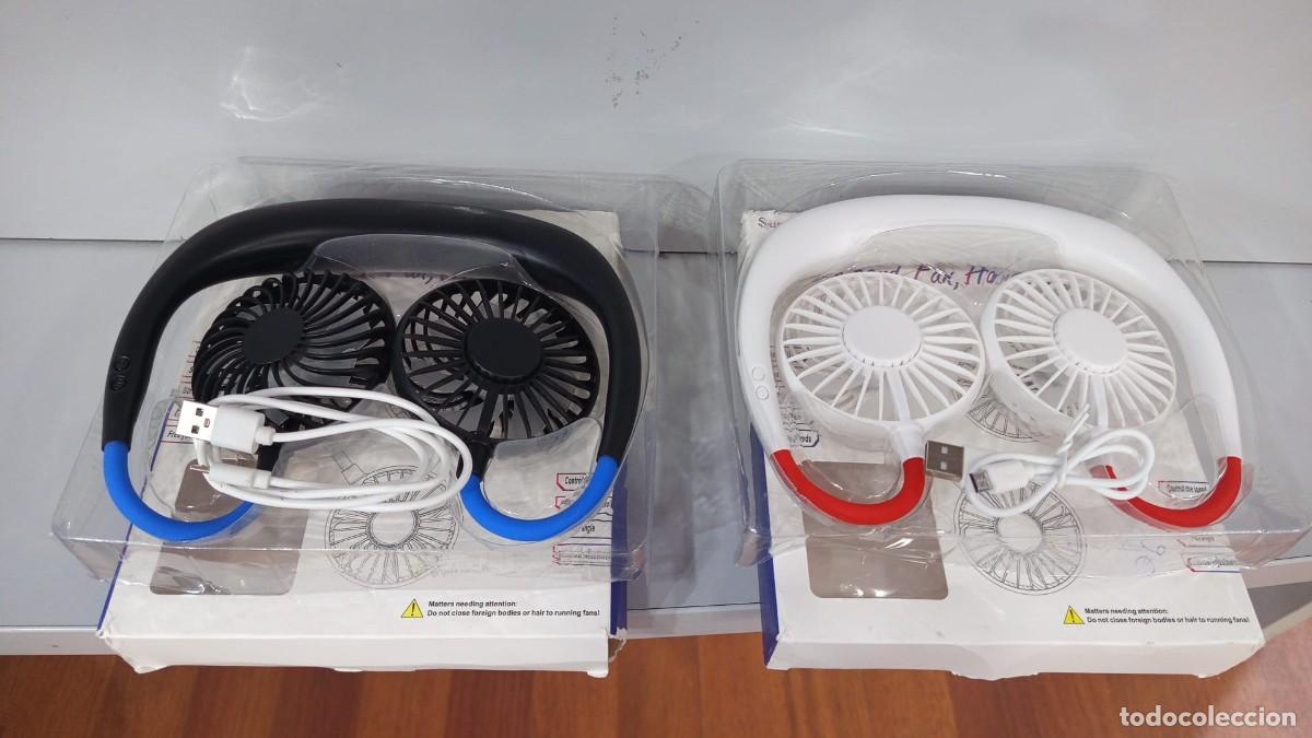 Segunda mano: Ventilador de Cuello WOWGO BNF02W USB 3 Velocidades LED 360&deg; &ndash; Grado A