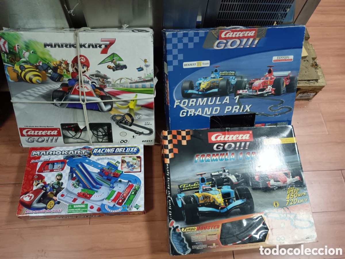 Segunda mano: Lote de 3 Scalextric Carrera Go + Mario Kart