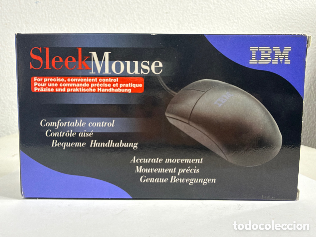 Segunda mano: Rare Vintage Computer Mouse IBM 2 Button PS2 Sleek Mouse - Foto 2