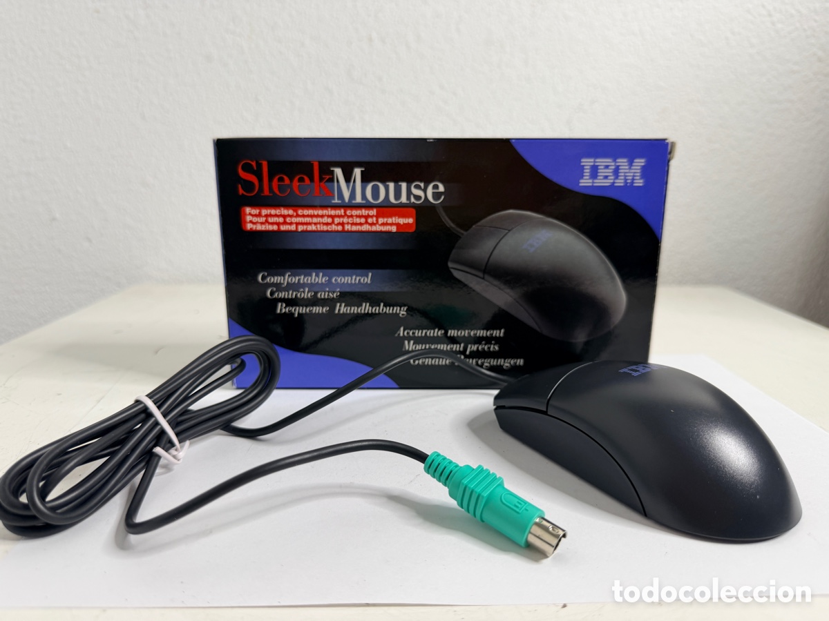 Segunda mano: Rare Vintage Computer Mouse IBM 2 Button PS2 Sleek Mouse - Foto 5