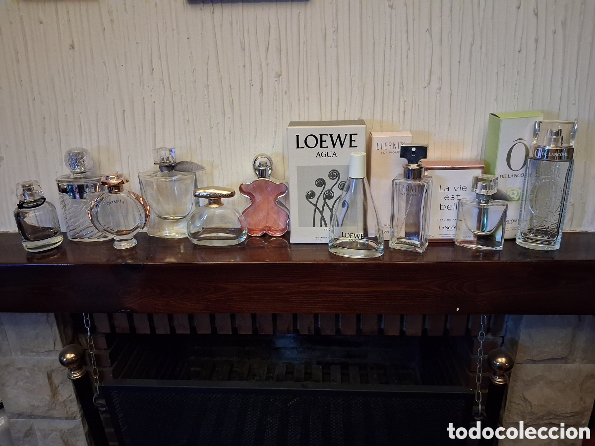 Segunda mano: Lote frascos de perfume vac&iacute;os