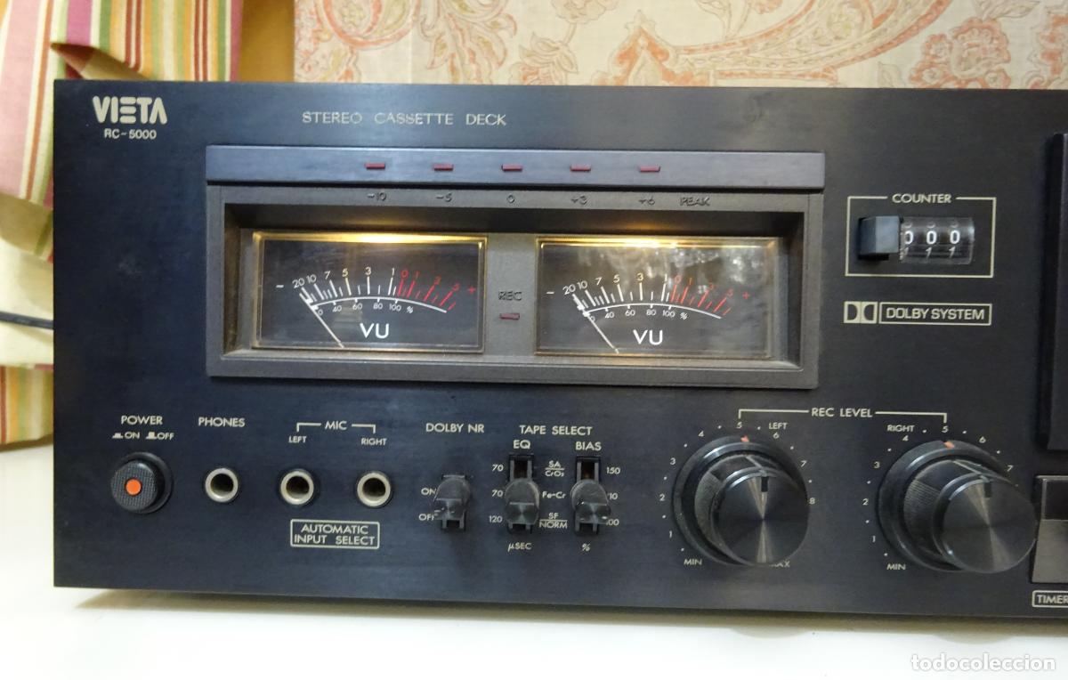 Segunda mano: VIETA PLETINA STEREO CASSETTE DECK RC-5000. FUNCIONANDO - Foto 3