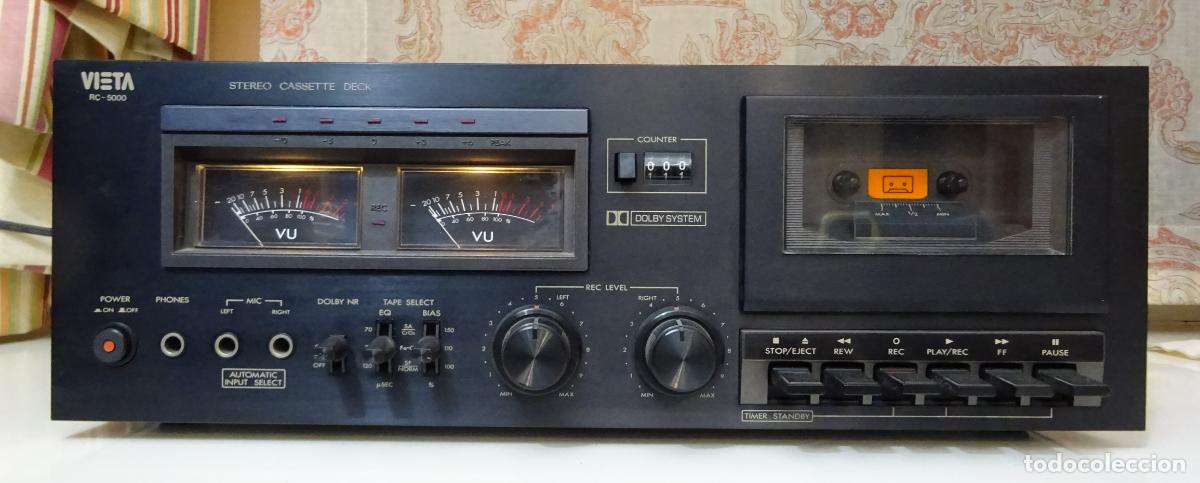 Segunda mano: VIETA PLETINA STEREO CASSETTE DECK RC-5000. FUNCIONANDO