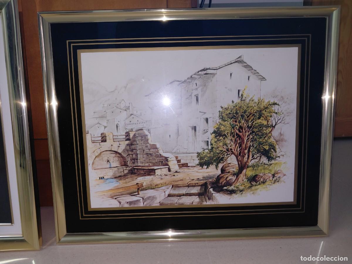 Segunda mano: Lote de cuadros enmarcados / Cuadros decorativos estilo cl&aacute;sico
