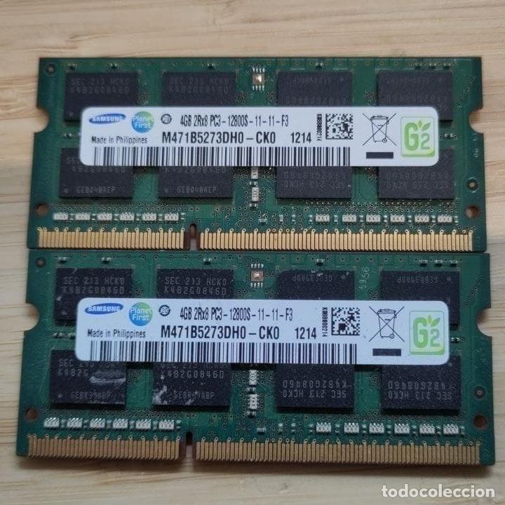 Segunda mano: Samsung 2x4GB DDR3-1600 SO-DIMM PC3-12800S (M471B5273DH0-CK0) (2012, Sin probar)