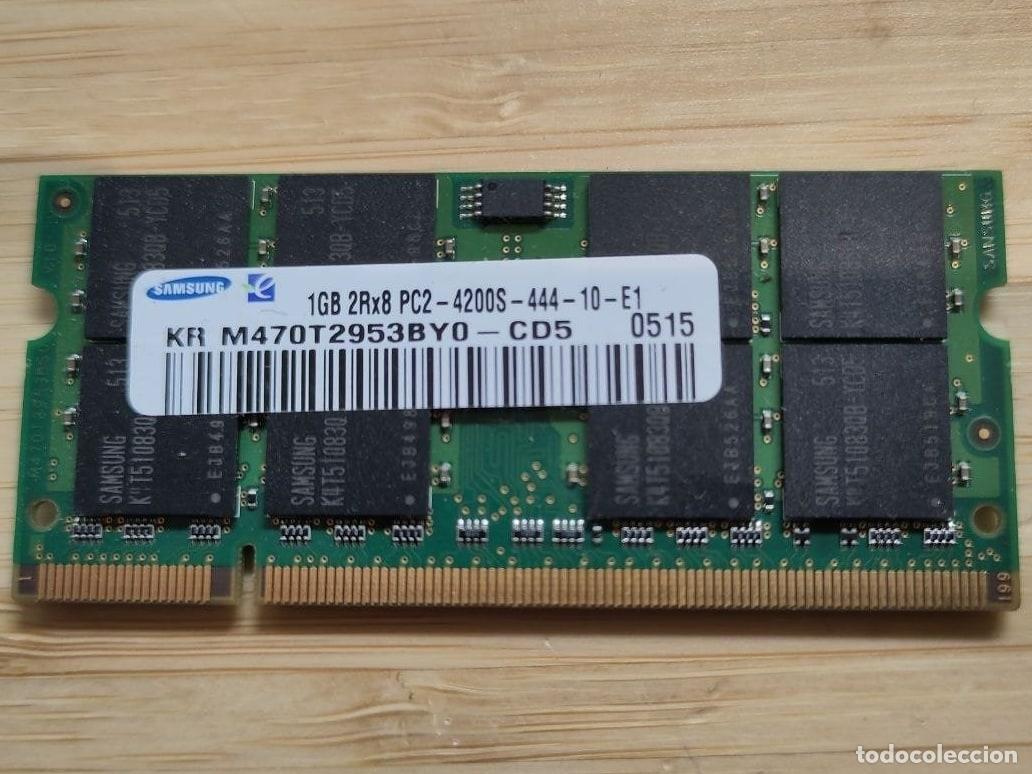 Segunda mano: Samsung 1GB DDR2-533 SO-DIMM PC2-4200S (M470T2953BY0-CD5) (2005, Sin probar)