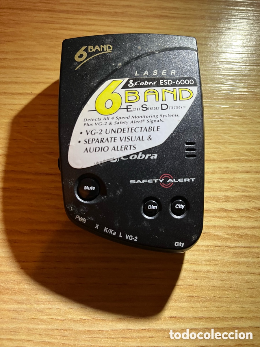 Segunda mano: Antiguo anti radar coche COBRA ESD-6000. Antirradar. Laser. VG-2 undetectable. No probado