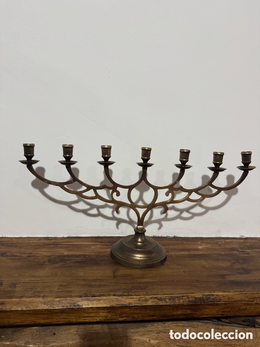 Segunda mano: Decoracion menorah 7 brazos