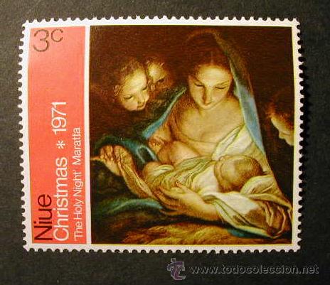 Sellos: NIUE 1971 NAVIDAD - YVERT 128 - Foto 1