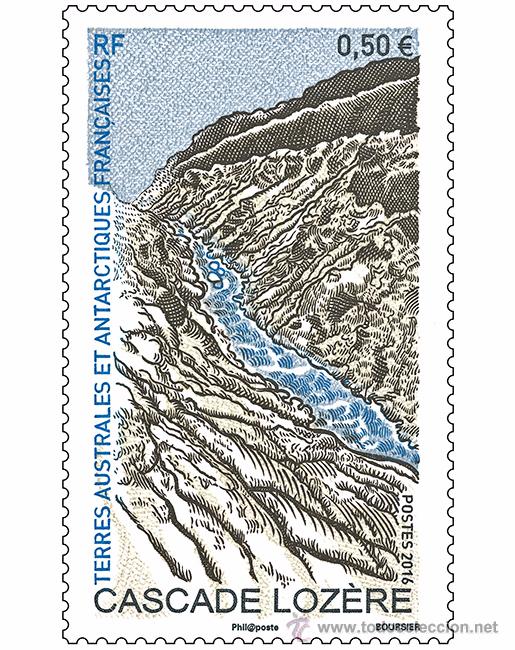 Sellos: TAAF 2016 - Cascade Loz&egrave;re mnh - Foto 1