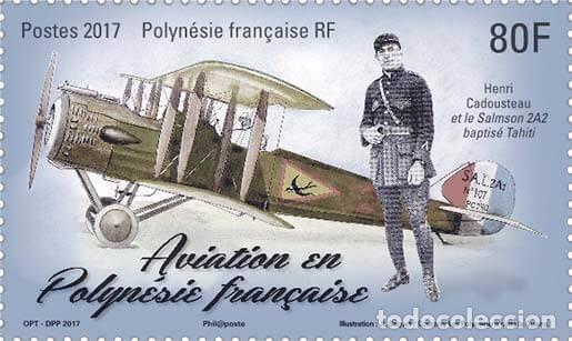 Sellos: French Polynesia 2017 - Aviation en Polyn&eacute;sie mnh - Foto 1