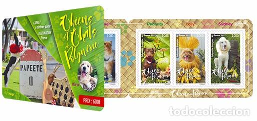 Sellos: French Polynesia 2017 - Carnet Chiens et Chats de Polyn&eacute;sie - Foto 1