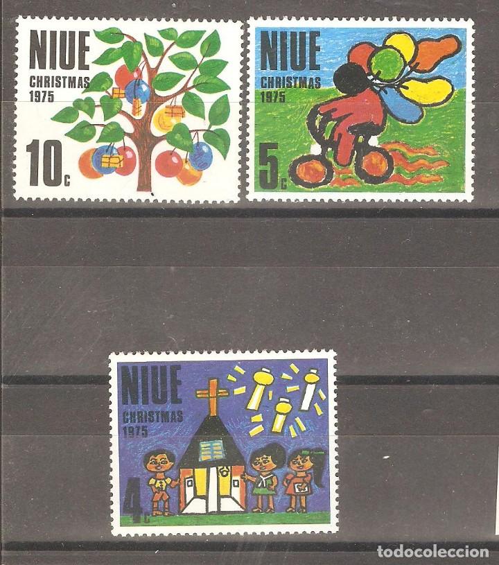 Sellos: NIUE,1975,NAVIDAD,CAT.YT.160/162. - Foto 1