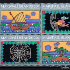 Sellos: ISLAS MARSHALL ISLANDS 1984 BLOQUE MICHEL 1/4 MNH** NUEVO SIN CHARNELA INAUGURACIÓN SERVICIO POSTAL