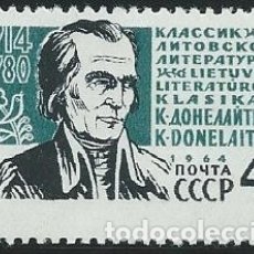 Sellos: 1964.URSS/USSR. YVERT 2771**MNH. K. DONELAITIS (1714-1780). POETA/POET. ESCRITORES/WRITERS.