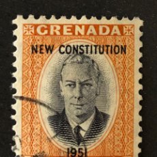 Selos: SELLO CLÁSICO DE GRENADA EN USADO (MARCA CHARNELA) 4 CENTS. 1951- NEW CONSTITUTION. Lote 214828421
