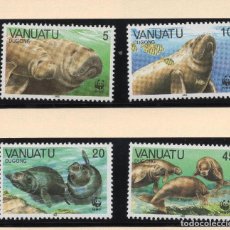 Sellos: VANUATU SERIE MNH 1988 MICHEL 782 A 785 WWF. Lote 215445152