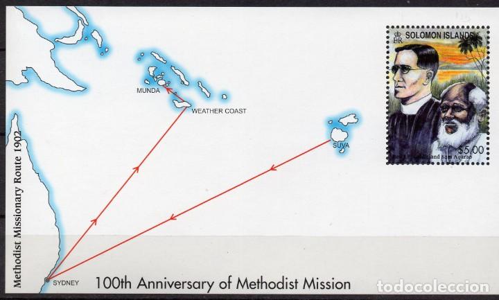 SOLOMON IS/2002/MNH/SC#941/ 100º ANIVERSARIO DE MISION METODISTA/ GOLDIE Y SAM AQARAO (Sellos - Extranjero - Oceanía - Otros paises)