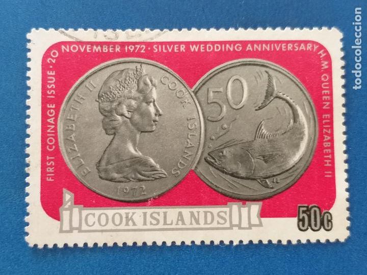 Sellos: USADO. Cook islands. YVERT 336. Numism&aacute;tica. - Foto 1