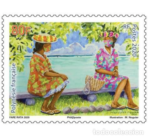 Sellos: French Polynesia 2020 - Vahin&eacute;s Masqu&eacute;es - Foto 1
