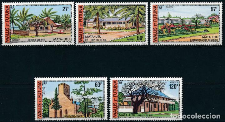 Sellos: Wallis y Futuna 1977 Ivert 203/7 *** Edificios y Monumentos de Wallis - Foto 1