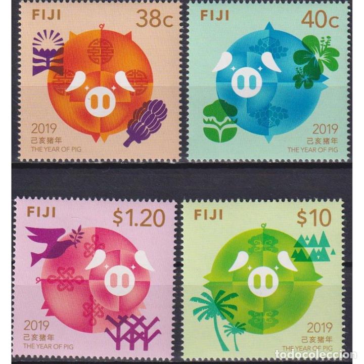 Sellos: ⚡ Discount Fiji 2019 Chinese New Year - Year of the Pig MNH - New Year - Foto 1 - 304364518