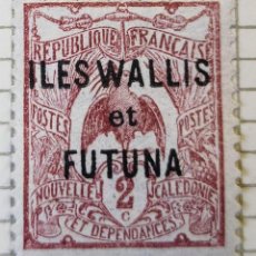 Sellos: SELLO WALLIS Y FUTUNA (RF) 1920 › KAGU (RHYNOCHETOS JUBATUS) – SOBREIMPRESO 2 CÉNTIMO FRANCÉS. Lote 315726018