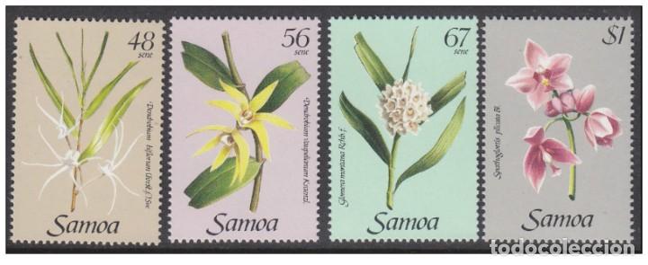 Sellos: Samoa 1985 - Orchids stamp set mnh** - Foto 1