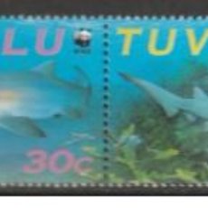 Sellos: TUVALU 2000 - WWF SAND TIGER STAMP SET MNH**
