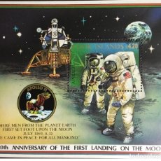 Sellos: COOK ISLANDS 1989 - 20TH ANNIVERSARY OF THE ARRIVAL OF MAN ON THE MOON MINIATURE SHEET MNH**