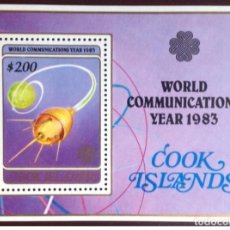 Sellos: COOK ISLANDS 1983 - INTERNAL YEAR OF COMMUNICATIONS MINIATURE SHEET MNH**