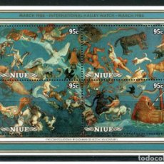 Sellos: NIUE 1986 - THE PASSING OF HALLEY'S COMET MINIATURE SHEET MNH**