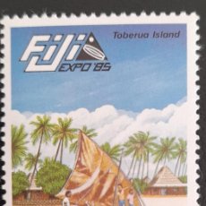Sellos: SO) 1985 FIJI, 20C ISLAND, PALM, BOAT MNH. Lote 380589964