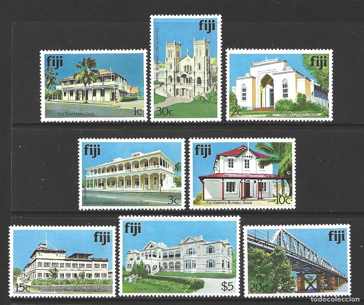 Sellos: FIJI 405/12** - A&Ntilde;O 1979 - EDIFICIOS Y MONUMENTOS - Foto 1