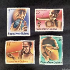 Sellos: SELLOS PAPÚA NUEVA GUINEA 1979 - INSTRUMENTOS MUSICALES 361/64** - D7