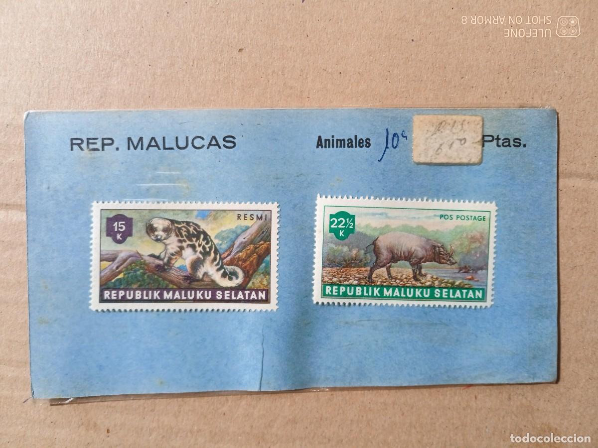 Sellos: MALUCAS - 2 SELLOS TEMATICA ANIMALES - Foto 1