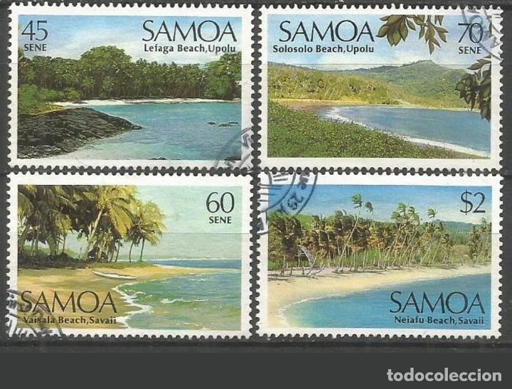 Sellos: SAMOA YVERT NUM. 632/635 SERIE COMPLETA USADA - Foto 1