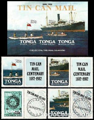 Sellos: TONGA 1982 TIN CAN MAIL ** - Foto 1