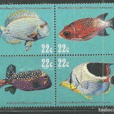 Sellos: MARSHALL 1985 IVERT 92/5 *** FAUNA - PECES TROPICALES