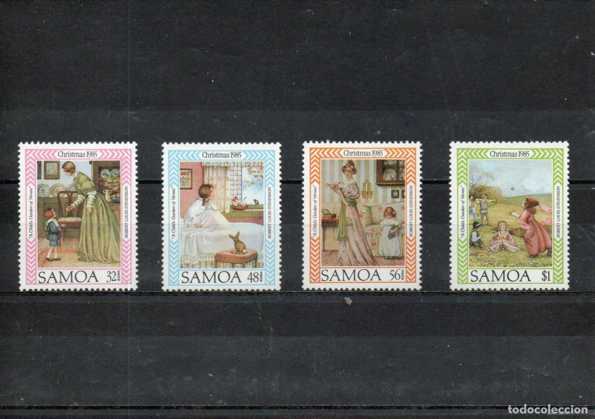 Sellos: SAMOA. NAVIDAD. A&Ntilde;O 1985. - Foto 1