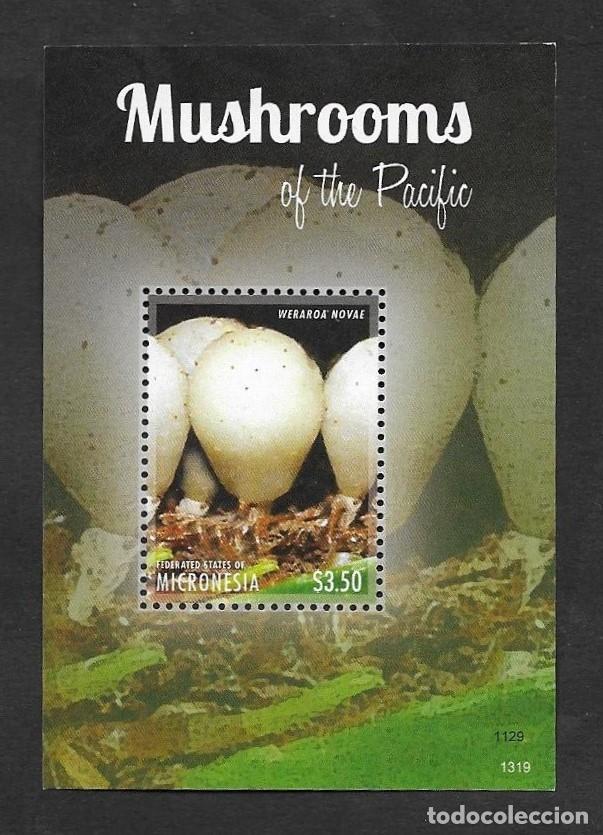 Sellos: SD)2013 MICRONESIA MUSHROOMS, PSILOCYBE WERAROA, MEMORY LEAF, MNH - Foto 1